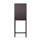 Teamson Home Meuble de rangement d'appoint au-dessus des toilettes Tremolo moderne bohème avec bois massif et façades cannelées contemporaines