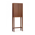 Teamson Home Meuble de rangement d'appoint au-dessus des toilettes Tremolo moderne bohème avec bois massif et façades cannelées contemporaines
