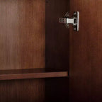 Teamson Home Meuble de rangement d'appoint au-dessus des toilettes Tremolo moderne bohème avec bois massif et façades cannelées contemporaines