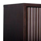 Teamson Home Meuble de rangement d'appoint au-dessus des toilettes Tremolo moderne bohème avec bois massif et façades cannelées contemporaines