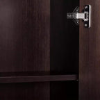 Teamson Home Meuble de rangement d'appoint au-dessus des toilettes Tremolo moderne bohème avec bois massif et façades cannelées contemporaines