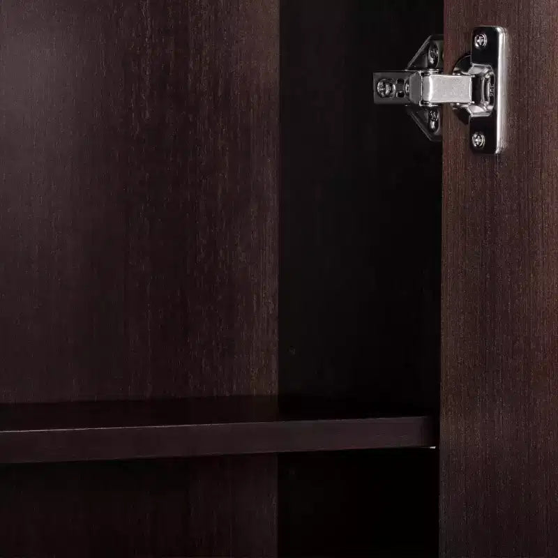 Teamson Home Meuble de rangement d'appoint au-dessus des toilettes Tremolo moderne bohème avec bois massif et façades cannelées contemporaines
