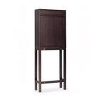 Teamson Home Meuble de rangement d'appoint au-dessus des toilettes Tremolo moderne bohème avec bois massif et façades cannelées contemporaines