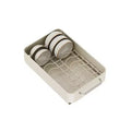 Bowl RackCarbon Steel Expandable Drawer Storage Shelves with Pull Out Cabinet Organizer,Home, Cream White