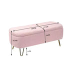 Banc de rangement ottoman Clihome pour pied de lit, banc d'entrée moderne en fausse fourrure blanc ivoire, rembourré avec rangement pour salon et chambre