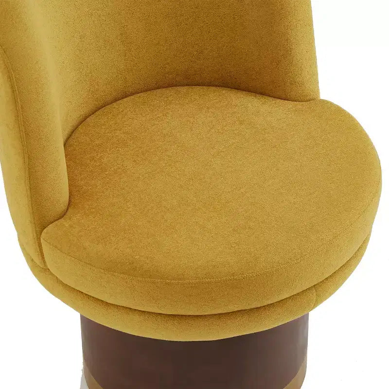 Christopher Knight Home Fauteuil d'appoint pivotant à 360° Afanasev en tissu chenille avec base piédestal