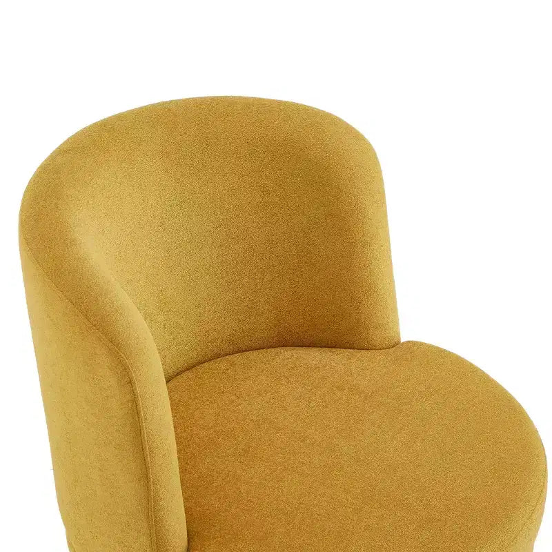 Christopher Knight Home Fauteuil d'appoint pivotant à 360° Afanasev en tissu chenille avec base piédestal