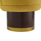 Christopher Knight Home Fauteuil d'appoint pivotant à 360° Afanasev en tissu chenille avec base piédestal