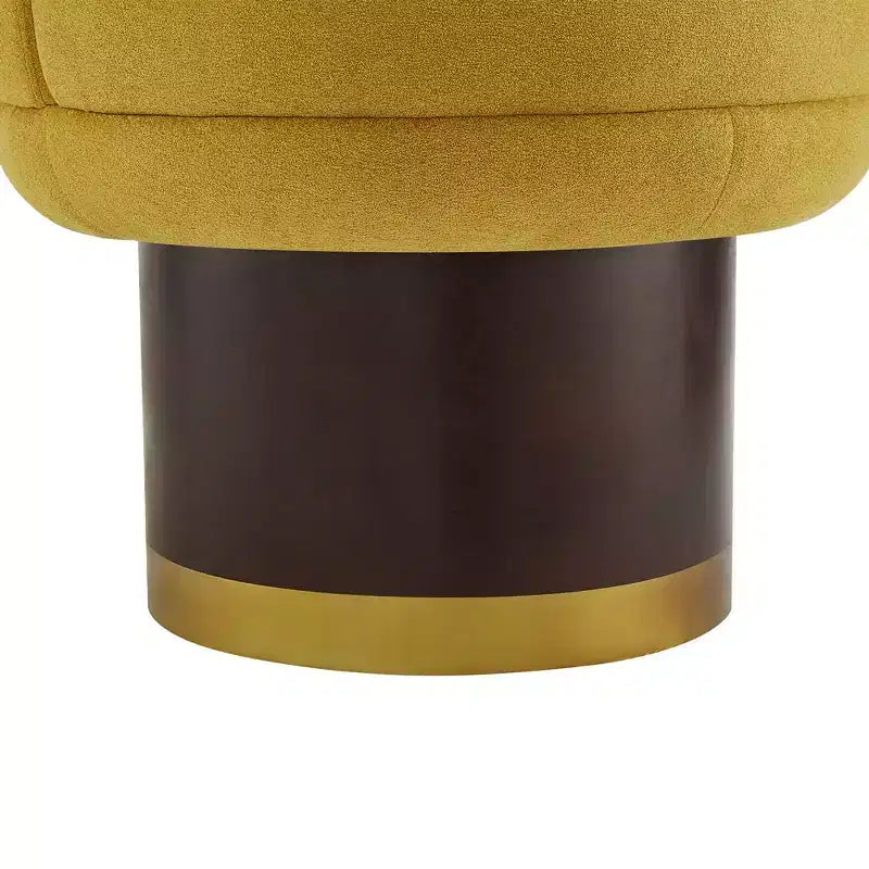 Christopher Knight Home Fauteuil d'appoint pivotant à 360° Afanasev en tissu chenille avec base piédestal