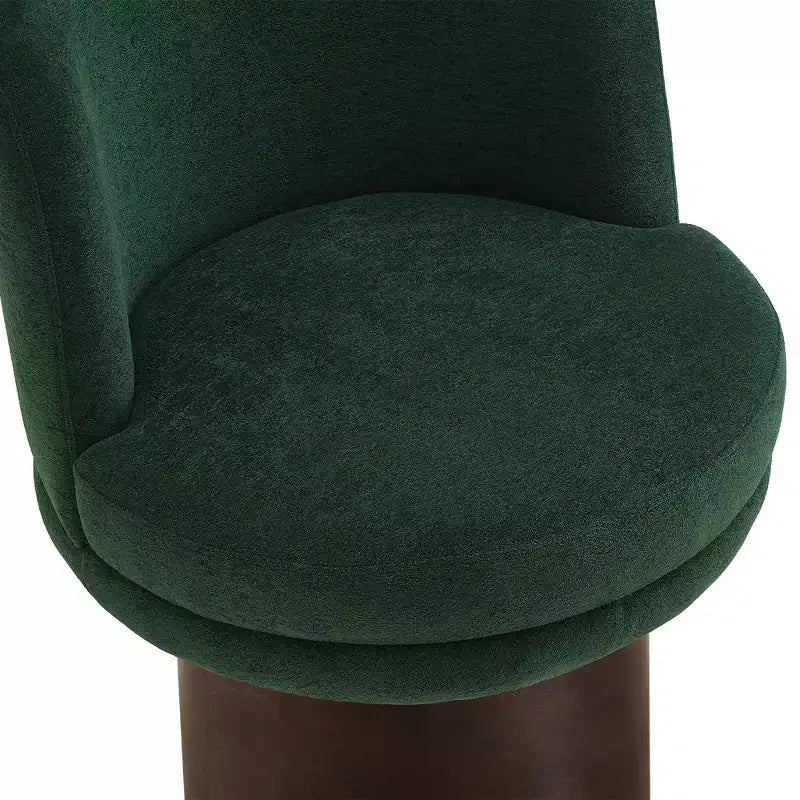 Christopher Knight Home Fauteuil d'appoint pivotant à 360° Afanasev en tissu chenille avec base piédestal