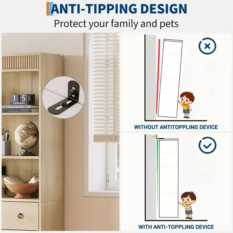 Étagère, étagère sur pied, étagère à 3 tiroirs en forme de vague en panneau de particules, adaptée au bureau, au salon, à la chambre.