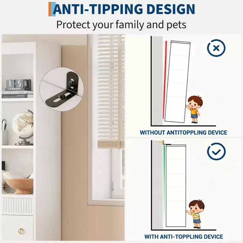 Étagère, étagère sur pied, étagère à 3 tiroirs en forme de vague en panneau de particules, adaptée au bureau, au salon, à la chambre.