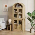 Bibliothèque haute de 180 cm, bibliothèque à 4 étagères avec 2 tiroirs de rangement, avec portes, bibliothèque en bois de 40,2 cm de profondeur pour bureau à domicile, salon, chambre à coucher