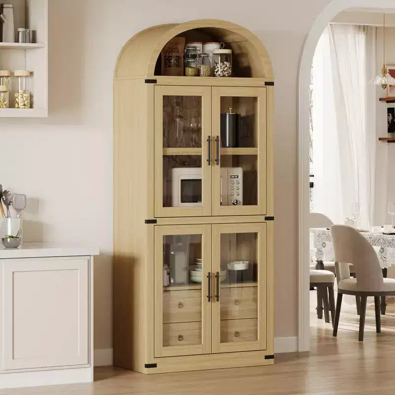 Bibliothèque haute de 180 cm, bibliothèque à 4 étagères avec 2 tiroirs de rangement, avec portes, bibliothèque en bois de 40,2 cm de profondeur pour bureau à domicile, salon, chambre à coucher