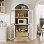 Bibliothèque haute de 180 cm, bibliothèque à 4 étagères avec 2 tiroirs de rangement, avec portes, bibliothèque en bois de 40,2 cm de profondeur pour bureau à domicile, salon, chambre à coucher