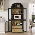Bibliothèque haute de 180 cm, bibliothèque à 4 étagères avec 2 tiroirs de rangement, avec portes, bibliothèque en bois de 40,2 cm de profondeur pour bureau à domicile, salon, chambre à coucher