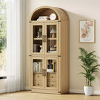 Bibliothèque haute de 180 cm, bibliothèque à 4 étagères avec 2 tiroirs de rangement, avec portes, bibliothèque en bois de 40,2 cm de profondeur pour bureau à domicile, salon, chambre à coucher
