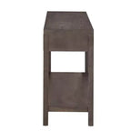 Console en bois avec rangement, table d'entrée moderne avec motif rayé pour salon et bureau