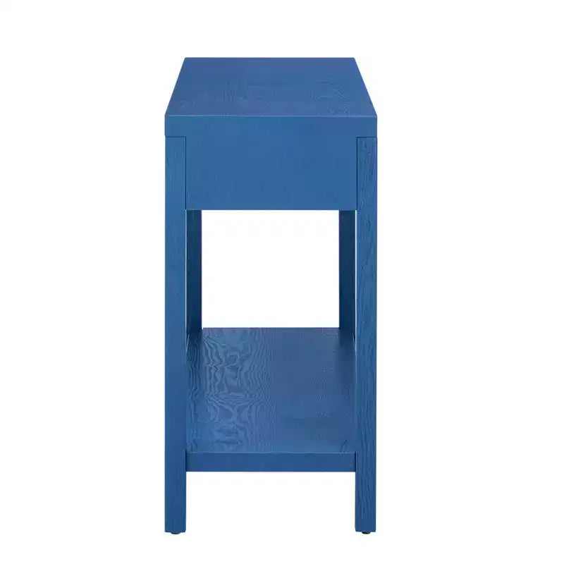 Console en bois avec rangement, table d'entrée moderne avec motif rayé pour salon et bureau