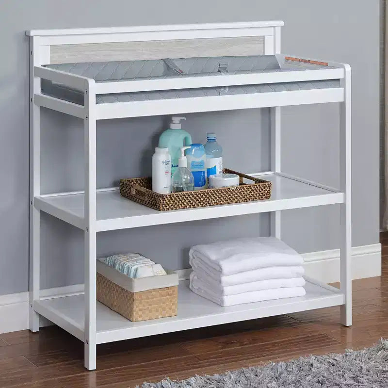 Table à langer Whisen, S'harmonise avec le lit de bébé Connelly, Ajout sûr et élégant pour la chambre de bébé