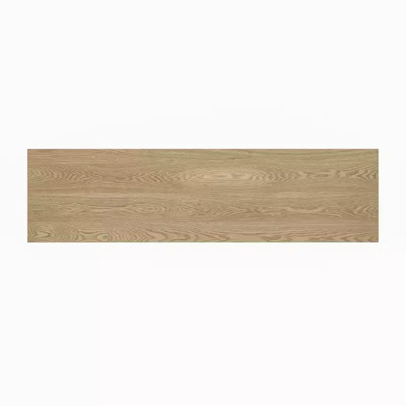 Console incurvée en bois avec étagère, table d'entrée moderne avec placage de frêne conçue pour l'entrée et le couloir