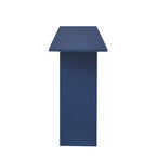 Console incurvée en bois avec étagère, table d'entrée moderne avec placage de frêne conçue pour l'entrée et le couloir