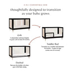Lit de bébé convertible 3-en-1 Babyletto Lolly avec kit de conversion pour lit de tout-petit
