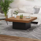 Table basse carrée, 89 cm, style moderne, adaptée aux bureaux à domicile, appartements, salles de lecture, facile à monter.