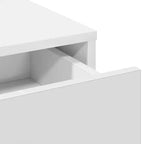 Clihome Coiffeuse LED Moderne, Table de Maquillage Luxueuse avec Miroir et Solution de Rangement Intelligente