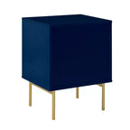 Table d'appoint 2 tiroirs Ceandro Contemporary Classic, lot de 2 | ARTFUL LIVING DESIGN-BLEU MARINE