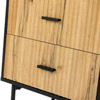Table d'appoint 2 tiroirs Ceandro Contemporary Classic, lot de 2 | ARTFUL LIVING DESIGN-BLEU MARINE