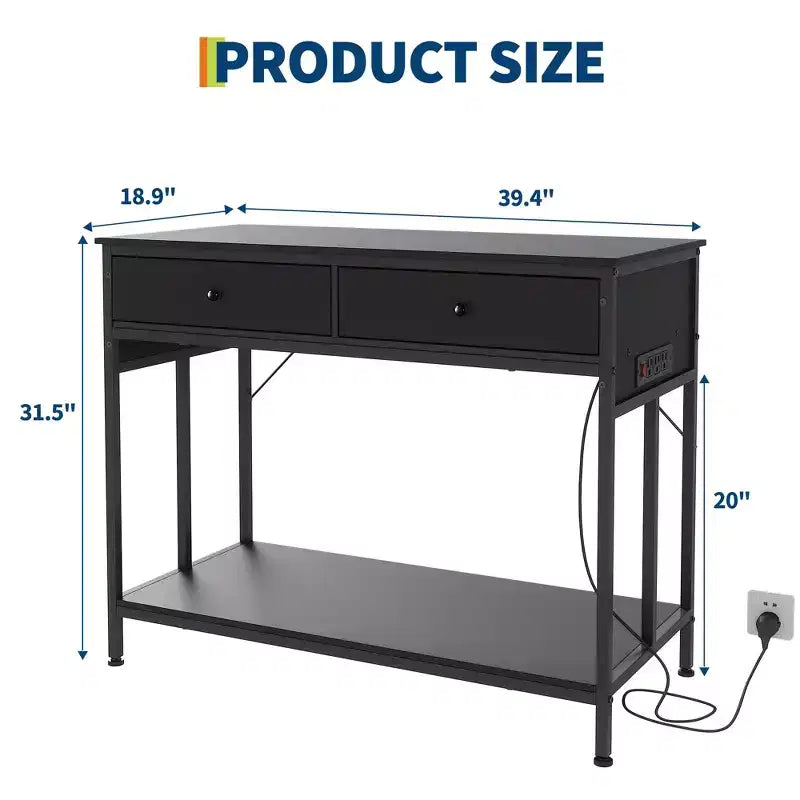 Meuble de support pour aquarium de 150-190 litres avec prises de courant, support d'aquarium à cadre métallique avec tiroirs de rangement, hauteur réglable, capacité de 300 kg