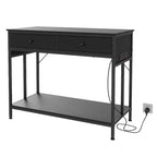 Meuble de support pour aquarium de 150-190 litres avec prises de courant, support d'aquarium à cadre métallique avec tiroirs de rangement, hauteur réglable, capacité de 300 kg