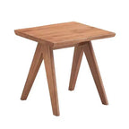 Table d'appoint Royal Hampton de 22 pouces, pieds inclinés, finition bois naturel marron