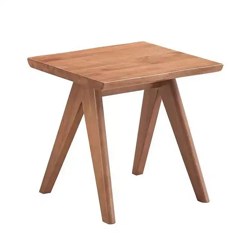 Table d'appoint Royal Hampton de 22 pouces, pieds inclinés, finition bois naturel marron