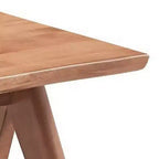 Table d'appoint Royal Hampton de 22 pouces, pieds inclinés, finition bois naturel marron