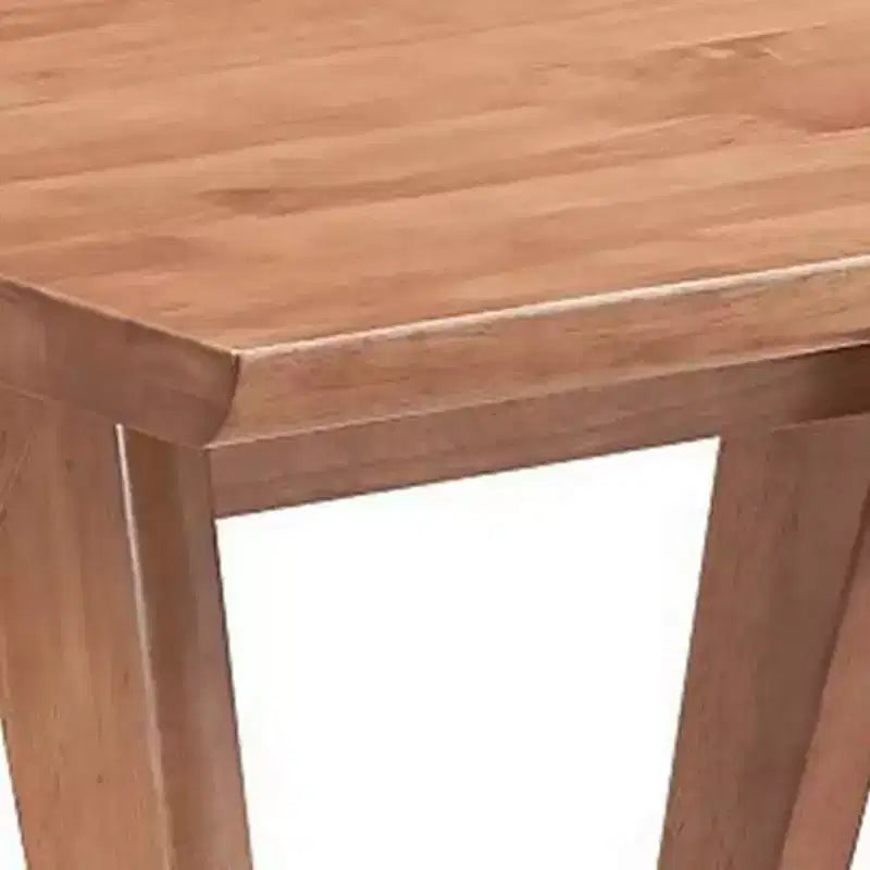 Table d'appoint Royal Hampton de 22 pouces, pieds inclinés, finition bois naturel marron