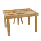 Ensemble table et chaises pour tout-petits Whisen, seaux pliables, surface lisse et facile à nettoyer, assemblage facile pour jeux intérieurs/extérieurs - Bois