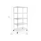 Étagère en fil d'acier NSF UltraDurable à 5 niveaux Seville Classics, 91 cm l x 61 cm P x 190,5 cm H