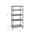 Étagère en fil d'acier NSF UltraDurable à 5 niveaux Seville Classics, 91 cm l x 61 cm P x 190,5 cm H