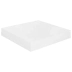 Étagère murale Blanche haute brillance MDF nid d'abeille 23 cm Fixation murale