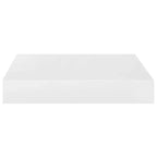 Étagère murale Blanche haute brillance MDF nid d'abeille 23 cm Fixation murale