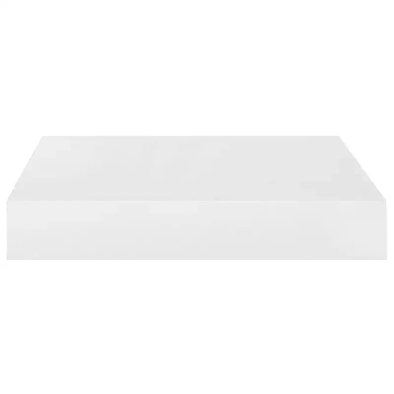 Étagère murale Blanche haute brillance MDF nid d'abeille 23 cm Fixation murale