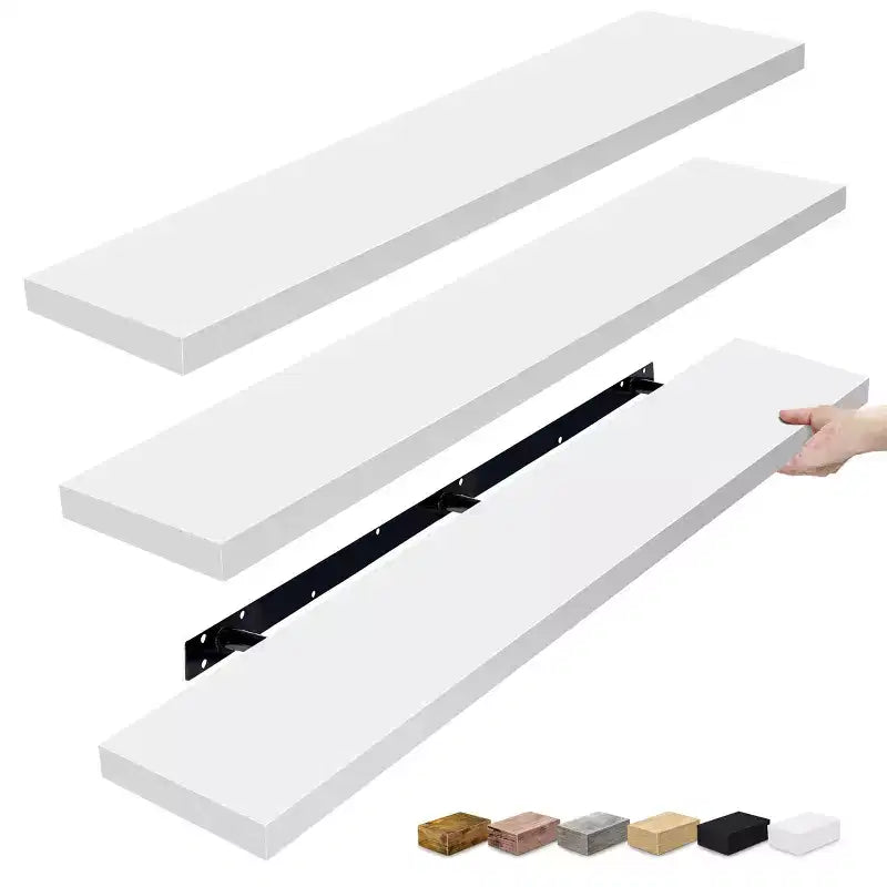 Sorbus 3 Pack 55 Inch Wall Mounted Floating Shelves - for Bathroom, Wall Decor for Bedroom, Kitchen, Living Room, Book Storage