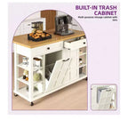 Bibliothèque avec tiroirs et portes, étagères de rangement et 3 étagères ouvertes, meubles pour salon, chambre, cuisine, bureau à domicile