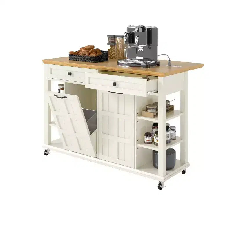 Bibliothèque avec tiroirs et portes, étagères de rangement et 3 étagères ouvertes, meubles pour salon, chambre, cuisine, bureau à domicile