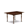 5-Piece Mahogany Finish Solid Wood Top - Dining Room Set - Seats 4
