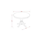 Ensemble table de cuisine et chaises rondes - Table de salle à manger moderne