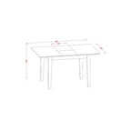 Ensemble table et chaises de salle à manger pour petite cuisine - Table de bistro moderne et ensemble de sièges pour la maison