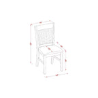 Ensemble table de cuisine ronde avec rallonges et chaises - Table à manger pour petits espaces - Finition bois élégante - Table de 42 po